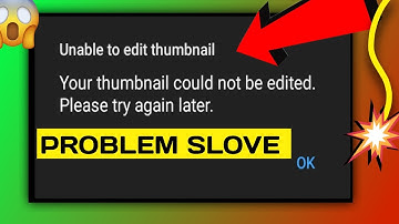YouTube shorts unable to edit thumbnail problem solution