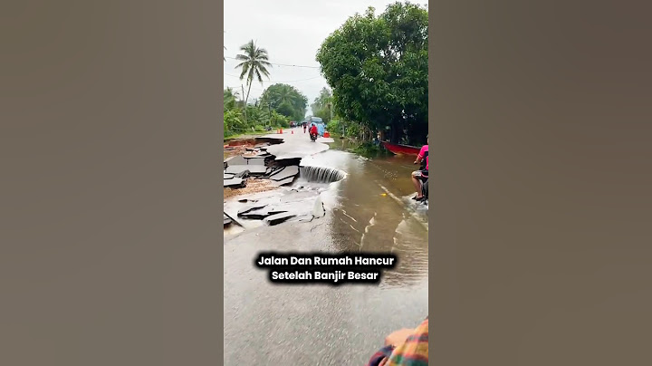 Kondisi Jalan Dan Rumah Hancur Karena Banjir Besar #shorts #banjir  #trendingshorts