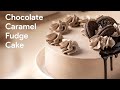 Celebrating the season of cakes  chocolate caramel fudge cake
