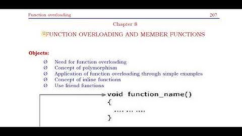 PUC-2 CH-8 Function Overloading