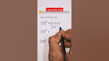 Square Short Tricks ( 50 - 60 ) #shorts #mathstricks