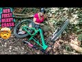 SHE HAD HER FIRST HEAVY MOUNTAIN BIKE CRASH!