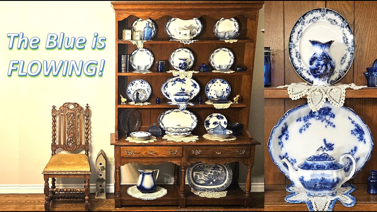 Collecting FLOW BLUE CHINA and Porcelain plus Blue Depression
