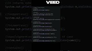 String methods in java #java #coding #javastring #programmingbasics Profile