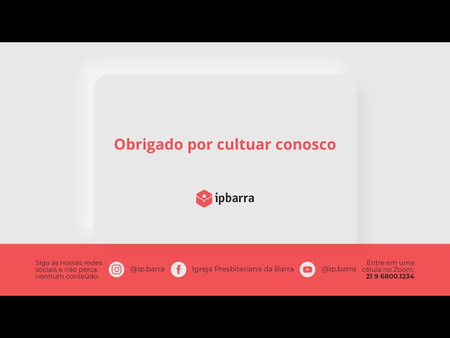 Culto - IPBarra (AO VIVO) - 10/05/2026