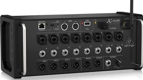 Kết nối và tải file cài đặt cho mixer XR12, XR16 behringer