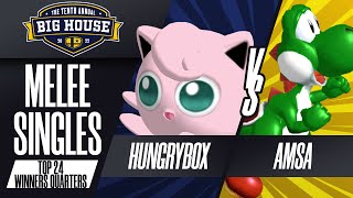 Hungrybox vs aMSa - Melee Singles Top 24: Winners Quarters - The Big House 10 | Jigglypuff vs Yoshi