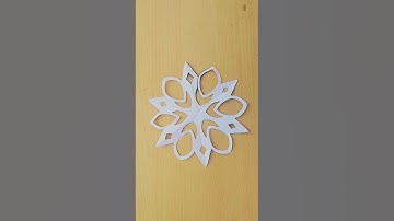Snowflake Paper Craft❄️❄️ || PaperSnowflake✂️ #shorts #snowflake #viralshorts #papercraft