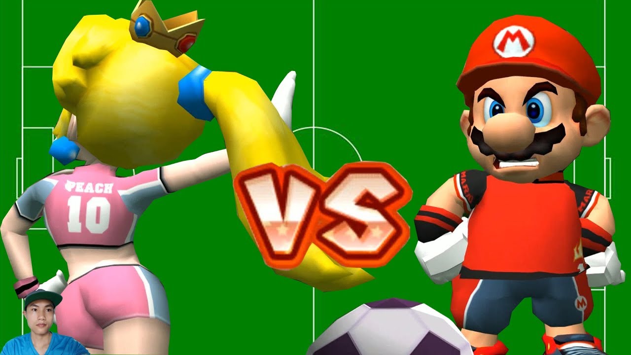 Super Mario Strikers Team Mario Hammer Bro Vs Team Peach Birdo In Flower Cup Youtube