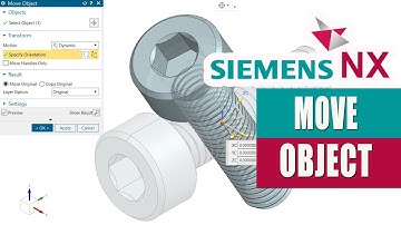 Siemens NX Move Object Feature | NX Tutorial on how to Move a Body #NX