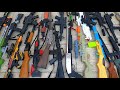 A Lot of Toy Rifles. Realistic Rifles - Toy Weapons