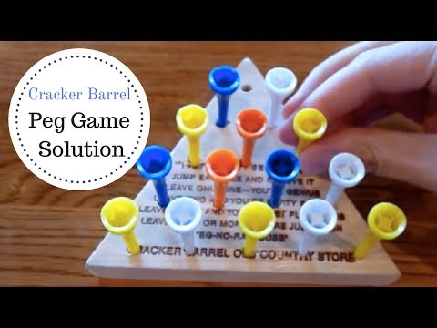Cracker Barrel Peg Game Solution: Beat this Triangle Peg Game!