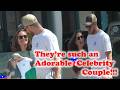 Dan Reynolds & Minka Kelly share a CUTE Kiss grabbing Coffee!!