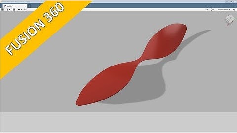 Propeller / Airblade with sweep - Fusion 360 Training - Surfaces
