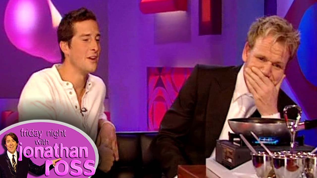 Bear Grylls Feeds Gordon Ramsay Survival Food | Friday Night With Jonathan Ross