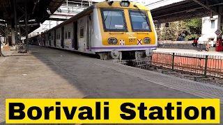 WR Local Train Halt At Borivali | Bombardier EMU & Siemens Livery AC EMU | Borivali Railway Station WR Local Train Halt At Borivali | Bombardier EMU & Siemens Livery AC EMU | Borivali Railway Station