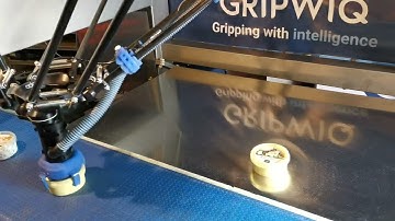 Robotic Gripper GR-500 Pick and Pack application Delta robot End of arm tooling GRIPWIQ
