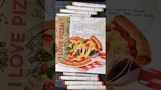 Pizza in my Art Journal 🍕🍕🍕 #ohuhumarkers