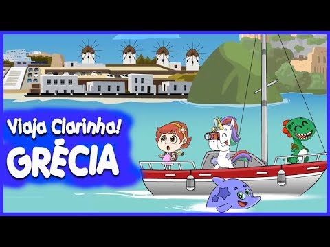 Viaja Clarinha: Grécia - Desenho infantil - Música Pombinha Branca
