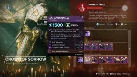 Hollow Denial is an Arc Trace rifle??