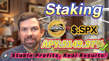 🔥 Solana mining for beginners! SPX staking with zero-risk steps and stable 5149.97% APY profits!