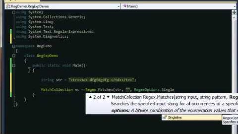 C# Regular Expressions
