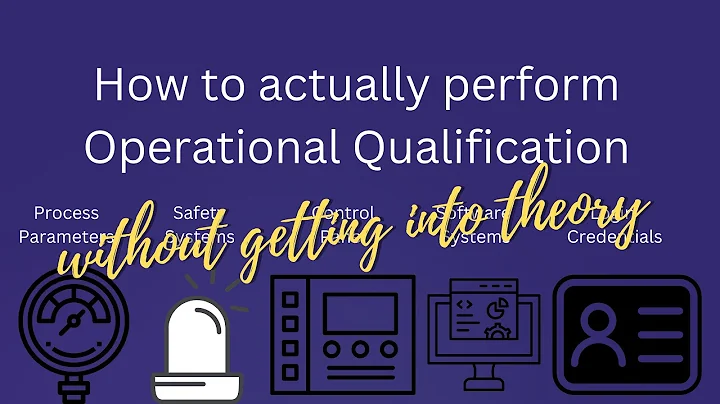 Operational Qualification for Pharma equipment - OQ - OQ checklist - Validation