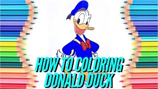 How to coloring Donald Duck | Walt Disney coloring page