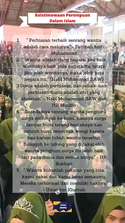 keistimewaan Perempuan dalam Islam #shorts #shortsfeed #story #hadits