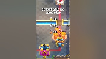 Defend with least elixir #clashroyale #fyp