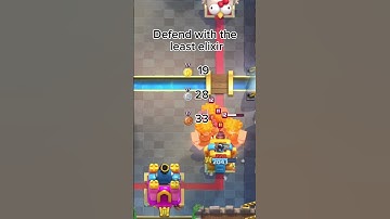 Defend with least elixir #clashroyale #fyp