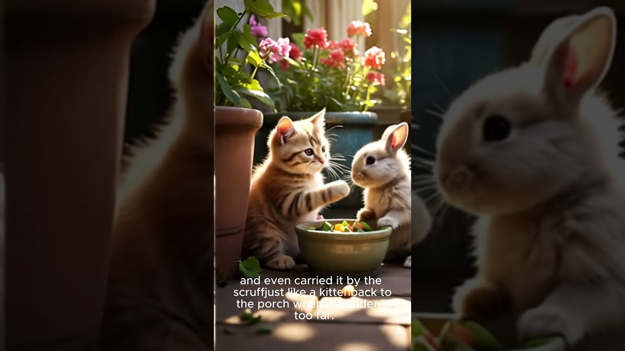 Miso the Tabby: Furry Hero Saves Abandoned Bunny 🐱🐰💖 