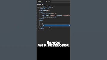HTML tricks 01 | Junior vs senior web developer #coding