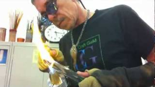 Kip Maley makes a vortex marble