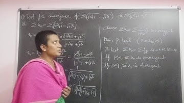 B.tech Engineering Mathematics-1. Test the convergence of the series on Comparison test on Sequences
