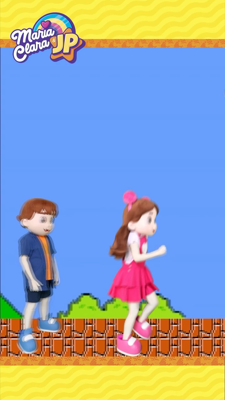 Maria Clara and JP get stuck in the video game *What now?