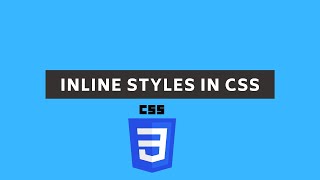 CSS Inline styles || How to do inline styles using CSS