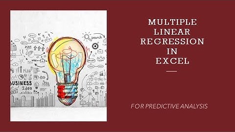 How to Perform Predictive Analysis using Linear Regression in Excel