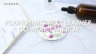 Imitation Leather Compact Mirror - Design Your Own