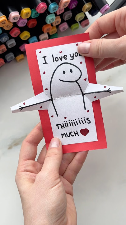 DIY Valentine’s Day Hug Card 💕#art