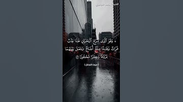 سورة الفرقان من  آية 51 إلى آية 55 بصوت الشيخ ياسر الدوسري♥♥