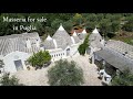 Walk with me through this stunning Masseria with trulli in Puglia!