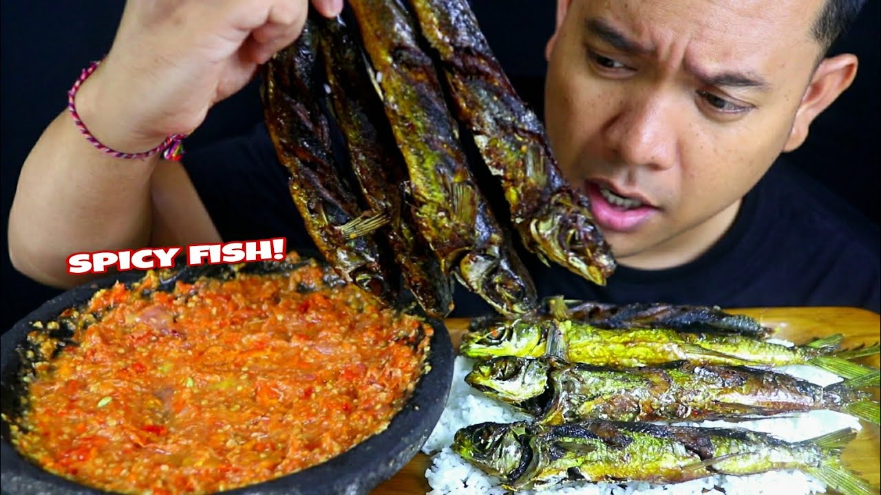 EATING FISH‼️ spicy fried fish,MUKBANG EATING‼️ YouTube