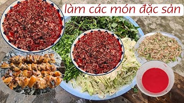 Tiết Canh Dúi Quá Chuẩn | Chế Biến Các Món Nướng Nộm Đơn Giản Mà Quá Ngon | Nguyễn Nguyên TM