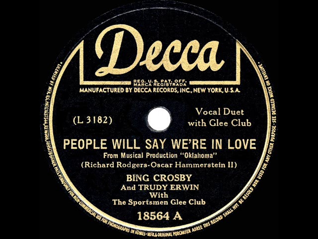 Bing Crosby - People Will Say We're in Love