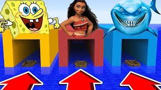 Minecraft : Do not Choose the WRONG BOAT (SPONGEBOB,MOANA,SHARK)(Ps3/Xbox360/PS4/XboxOne/PE/MCPE)