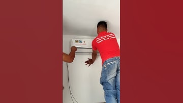 How to install split type aircon