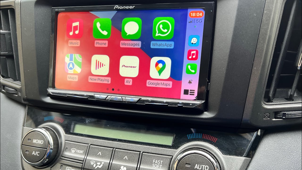 Pioneer AVH-Z9200DAB Rav 4 2015 Apple CarPlay - YouTube
