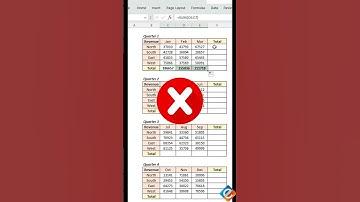 📊🔗AutoSum - Simplify Data Summarization Across Multiple Tables in Excel  #exceltips #exceltutorial