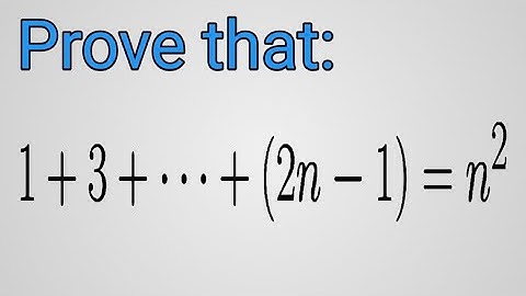 Prove: 1+3+5+...+(2n-1)=n^2||David M Burton Solution || #burton #maths #number_theory